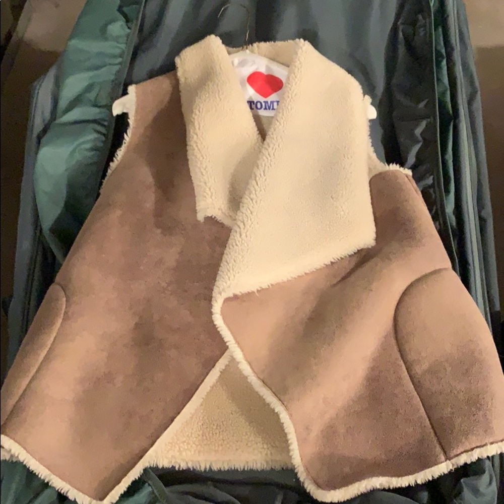 Sherpa and Suede Vest